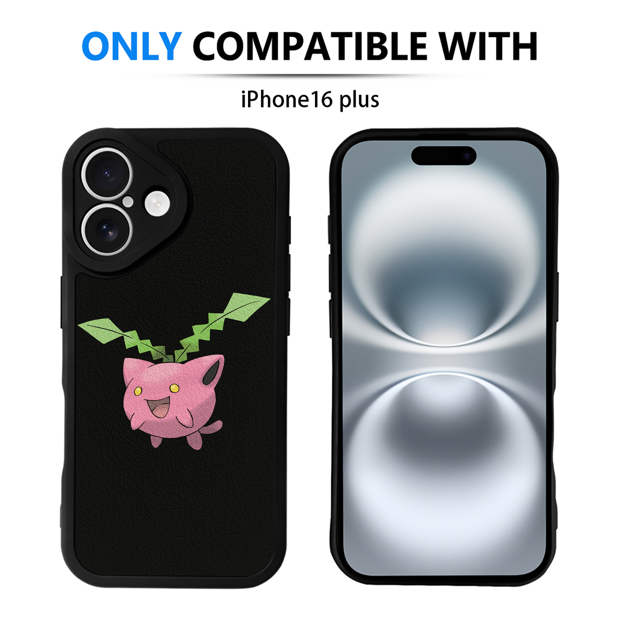 （画像用） ポケットモンスター Pokémon 【iPhone 16シリーズ対応】シリコンスマホケース（レザー調） 材質：シリコン